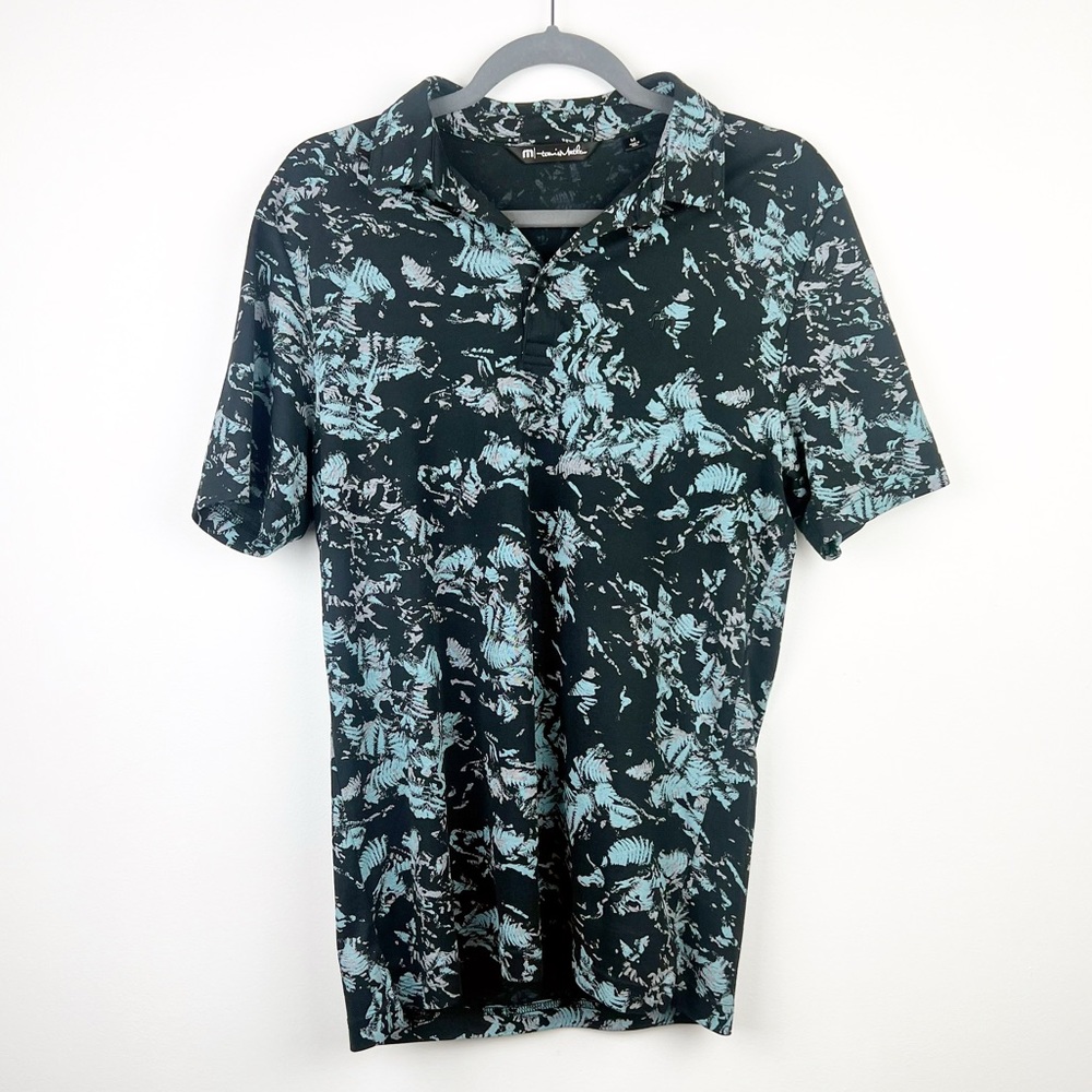 Travis Mathew Alley Oop Print Cotton Blend Golf Polo in Size Medium